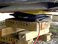 8000lbs. Matjack Medium Pressure Lifting Cushion On Matjack